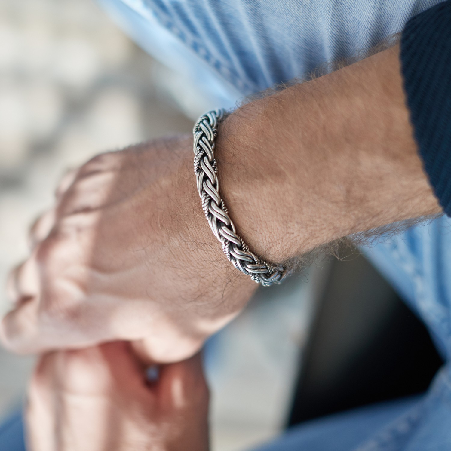 Men's Bracelet Men's Silver Bracelets Men's, 43% OFF