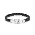 766BLK bracelet leather silver FOX Collection