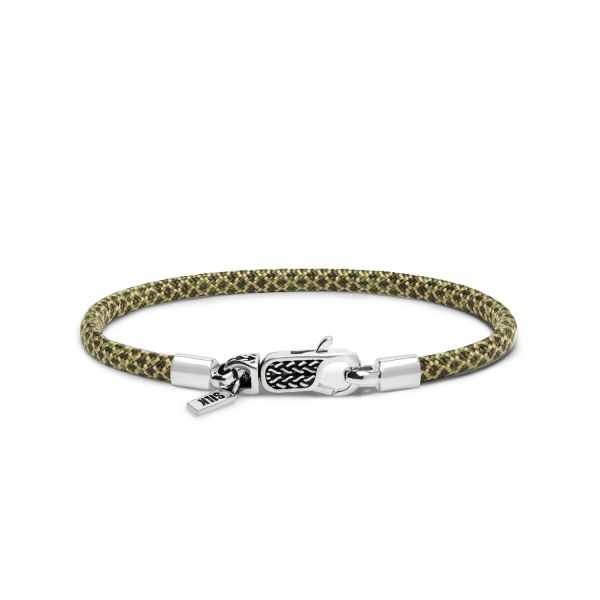 782EM3 bracelet silver & paracord ALPHA Collection