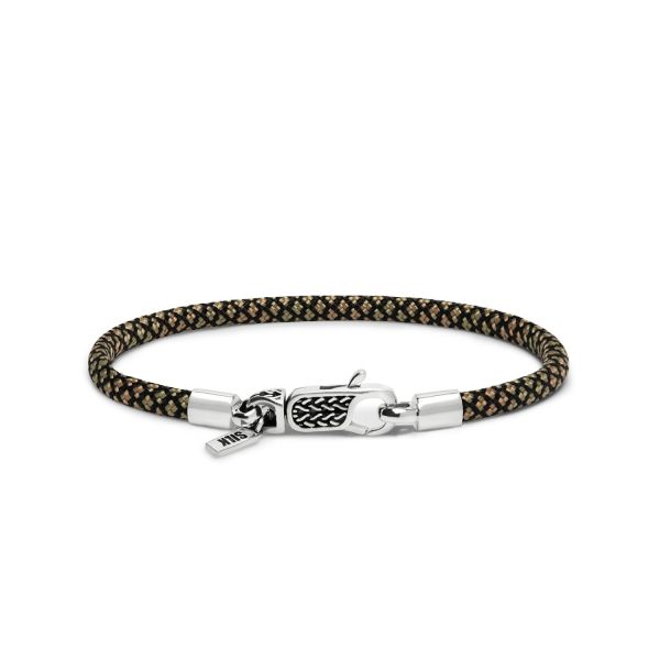 782EM4 bracelet silver & paracord ALPHA Collection