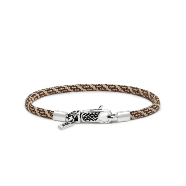 782TE2 bracelet silver & paracord ALPHA Collection