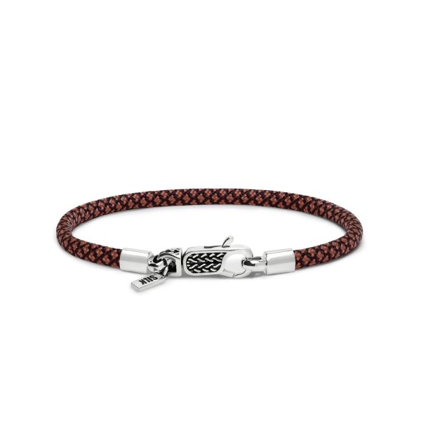 782TE3 bracelet silver & paracord ALPHA Collection