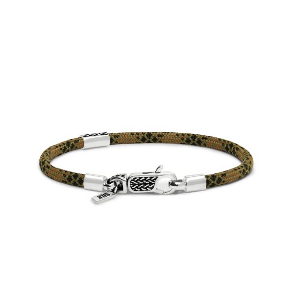 785EM2 bracelet silver & paracord ALPHA Collection