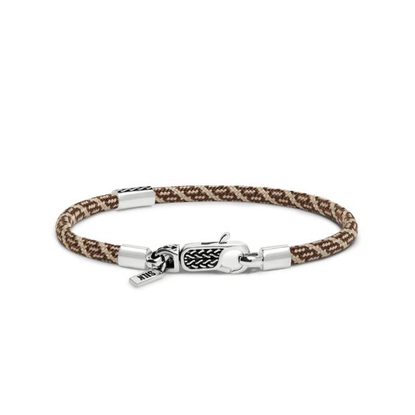 785TE2 bracelet silver & paracord ALPHA Collection