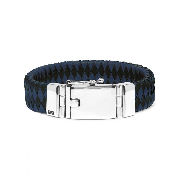 641BBU bracelet leather silver ALPHA ALPHA Collection