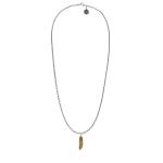 X061SBR necklace & pendant silver - brass SXM - Essentials Collection