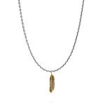 X061SBR necklace & pendant silver - brass SXM - Essentials Collection