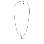 X062SBR necklace & pendant silver - brass SXM - Essentials Collection