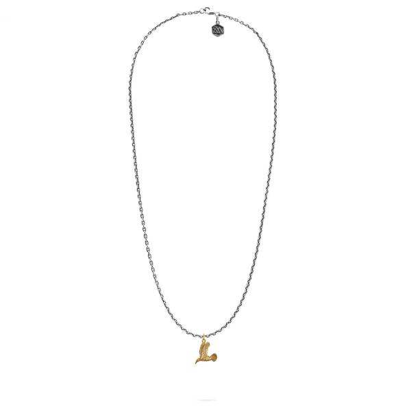 X062SBR necklace & pendant silver - brass SXM - Essentials Collection