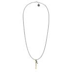 X067SBR necklace & pendant silver - brass SXM - Essentials Collection