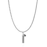 X080 necklace & pendant silver SXM - Essentials Collection