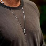 X203 necklace & pendant silver SXM - Edged Collection