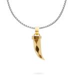 X203SGP necklace & pendant silver - goldplated SXM - Edged Collection