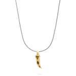 X203SGP necklace & pendant silver - goldplated SXM - Edged Collection